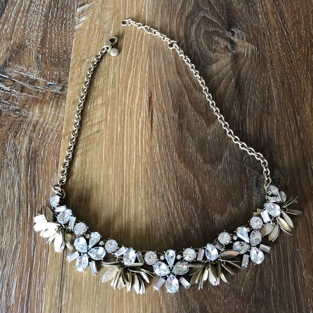 J. Crew soft brushed gold Statement Necklace